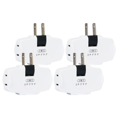 Kinyo 日式轉向三面插 MR-5332, 4個, 66mm