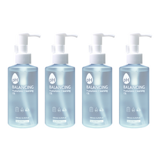 Prreti 弱酸性玻尿酸卸妝油, 壓花凹凸/平滑雙面卸妝, 富含天然植萃成分, 保濕提亮, 適合所有膚質, 200ml, 4瓶