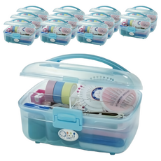 JUSKU 佳斯捷 飛天寶收納箱 收納盒 置物盒, 藍色, 12個