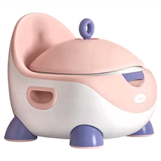 KiKimmy 蛋型兒童輔助學習馬桶, 人體工學設計, 分離式便盆, 粉色