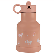 Citron 小檸檬 三層保溫瓶-250ml, SGS認證, 德國LFGB食品容器驗證合格, 防漏設計, 保冷24小時/保溫12小時, 不含BPA和鄰苯二甲酸鹽, 彩虹獨角獸, 1個