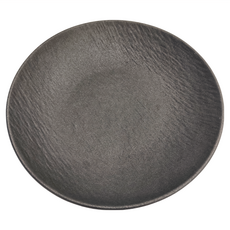 WORTH IT 渥思 法式石紋陶瓷深盤, 磨砂黑, 24.5 x 4.5cm, 1個