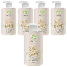 nac nac 牛奶燕麥洗髮乳 清甜寶寶奶香, 500ml, 5瓶