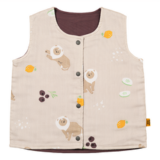 Runny yolk. 朗尼幼克 兒童款純棉小背心 gin fizz #mama juice 台灣製造, 37 x 34cm