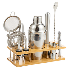 ANTIAN 304不鏽鋼調酒11件組 750ml, 銀色, 1組