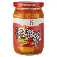 丸莊醬油 香辣豆腐乳 非基因改造, 350g, 1罐