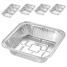 WE CHAMP 氣炸鍋專用鋁箔正方型烘焙盤 20.5 x 18 x 5cm 10個, 20.5cm
