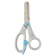 mideer 兒童多功能省力剪刀 MD-3319 3歲以上, 湖水藍, 1支