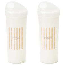 KEYTOSS 詰朵斯 WATER 環保隨身杯 密封矽膠圈設計 台灣製造 可重複使用, 顏色隨機, 500ml, 2個