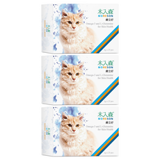 MORESON 木入森 貓咪膚立好保健粉, 舒緩敏感, 減少皮屑, 提高免疫力, 25包, 2g, 皮膚/毛髮, 3盒