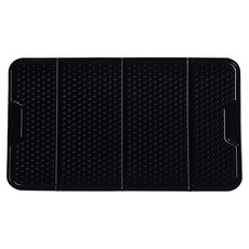 bebehome 摺疊萬用止滑墊 PU材質, 20 x 1 x 12cm, 透黑色, 1個