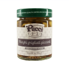 Pucci 炭烤辣蘑菇 FUNGI GRIGLIATI PICCANTI, 義大利製, 200g, 1罐