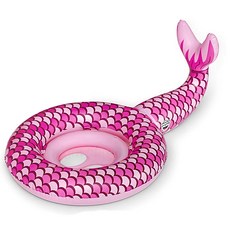 BIGMOUTH INC 兒童泳圈 1-3歲適用 游泳輔助, 1個, 美人魚 粉色