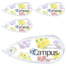 KOKUYO 國譽 Campus 象牙白修正帶，5mmx8m, 水果, 4個
