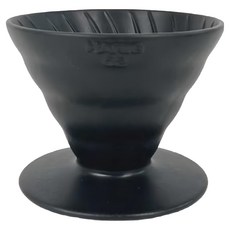 HARIO 好璃奧 V60老岩泥濾杯1次燒, 火山黑, 1個