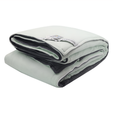 遠紅外線銀離子抗菌四季被 聚酯纖維材質, 180x210公分, 淺灰色 + 淺綠色