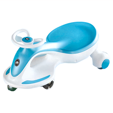 PAPAYA KIDS 兒童電動妞妞車 B202, 2-5歲適用, 閃亮發光輪, 橙藍色, 藍色 + 白色, 1個