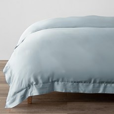 HOLA 和樂家居 PALETTE 300織素色天絲被套雙人, 海岸藍