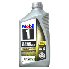 Mobil 美孚 1 EP 全合成機油, SAE 0W-20, 946mL, 延長性能, 保護長達20,000英里, 1瓶