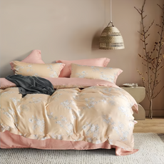 悅享生活 40支100%純天絲TENCEL 鋪棉床罩組