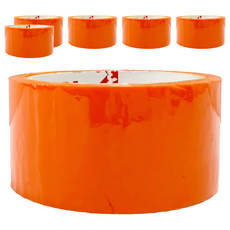3K牌 彩色封箱膠帶 橘色 48mm*50y*0.043 OPP材質, 1組