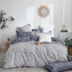 LoveCity 寢城之戀 200織100%純棉 舖棉兩用被套, 歲月深灰
