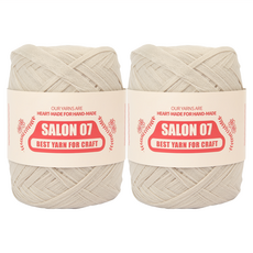 SILBARAM TEXTILE Salon 07系列 不織布毛線 45克, Peanut, 2件