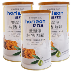 新東陽 活力生雙潔淨 純豬肉鬆 無添加防腐劑 100%無添加醬油 特級初榨橄欖油, 170g, 3罐