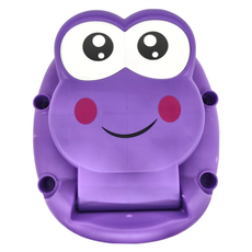 甲克蟲 兒童座便器, 聚丙烯材質, 尺寸30.5x35.5x48.5cm, 紫蛙, 1盒