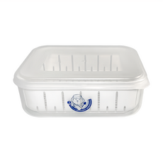 JUSKU 佳斯捷 2號甜媽媽濾水保鮮盒 17.3 x 12.3 x 8cm 白透色 1L 3個, 1組