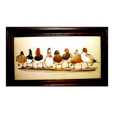 原木鑰匙盒壁飾 小 橫幅 31 x 19cm, 美鴨大選, 1個