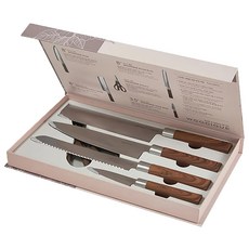 HAPPYCALL 木質紋料理刀具組 5件, 主廚刀 + 水果刀 + 菜刀 + 麵包刀 + 剪刀, 1組
