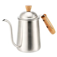 OSAMA 王樣 304手沖細口壺, 350ml, 1個, 壺體, 壺蓋, 手把