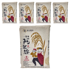 東台糧倉 阿米族 白米 CNS一等, 3kg, 5包