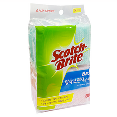 3M Scotch-Brite 百利 Basic 網狀海綿菜瓜布, 8入, 1包