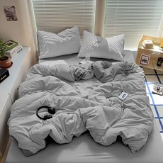 台灣 AGAPE 100%舒柔棉 素色床包3件組 台灣製 抗菌/防蟎 床墊套 + 枕套 2個