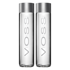 VOSS 芙絲 挪威天然氣泡礦泉水 玻璃瓶裝 800ml, 375ml, 2瓶