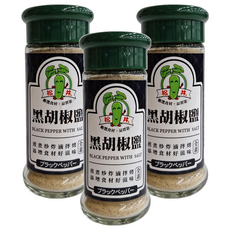 松井 黑胡椒鹽 煎煮炒炸皆宜 台灣產, 45g, 3瓶