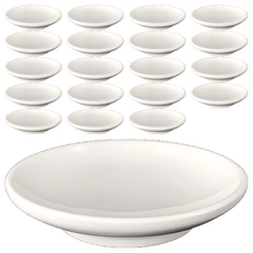 大同磁器 皂盤 4.25吋 (台灣製造 瓷器), 20件組皂盤, 白色, 20個