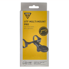 Topeak UTF MULTI MOUNT PRO 中置式碼表固定座, 適用於25.4-31.8mm車把, Black, 1個