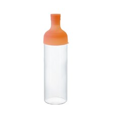 HARIO 冷泡茶壺 Fib-75-Tp-Hor, 透明色+夏威夷橙色, 750ml, 1個
