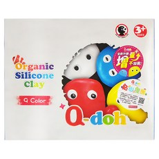 Q-doh 超柔軟有機矽膠黏土9色工具組, 食品級色母, 日本醫療級抗菌劑, 台灣SGS檢驗, 美國FDA檢驗, 歐盟CE檢驗, 不乾硬, 可重複捏玩, 可水洗, 9色, 1組