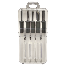 東邦社 TOHOSHA 雕刻刀 色彩鮮豔 操作簡便 人體工學設計 握持舒適 硬化鋼切割邊緣 可多次磨銳, 5個