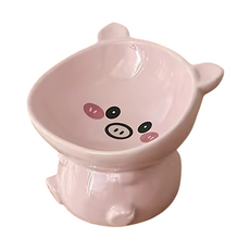 毛皇上 動物造型陶瓷碗, 小豬, 1個