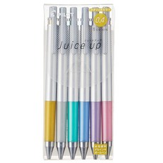 PILOT 百樂 超級果汁筆亮彩6色組 0.4mm LJP120S4-6CM, 金色 + 銀色 + 亮粉色 + 亮藍色 + 亮綠色 + 亮紫色, 1組
