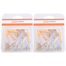 MYTOW 透明開口錨栓 10個, 2組