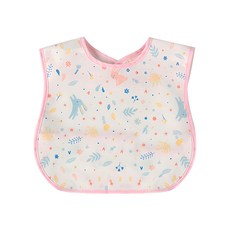 New Star 明日之星 寶寶多功能防水圍兜 立體反摺口袋 防水環保TPU, 顏色隨機, 1個, 1個