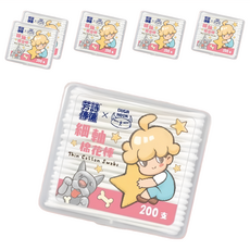 fastrend 芳詩傳德 X Duga Hook 細軸棉花棒 Set, 200支, 6盒