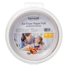 Tamsaa 氣炸鍋烘焙紙 150張 防水防油, 23 x 4cm, 1組