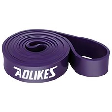 AOLIKES 奧力克斯 重訓健身瑜珈彈力拉力帶 3602 16~39kg, 紫色, 1個